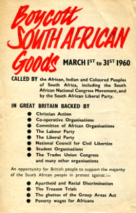 Leaflet asking people to take part in the Month of Boycott