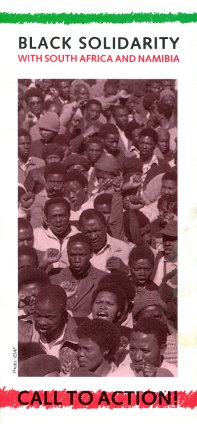 Leaflet for Black Solidarity