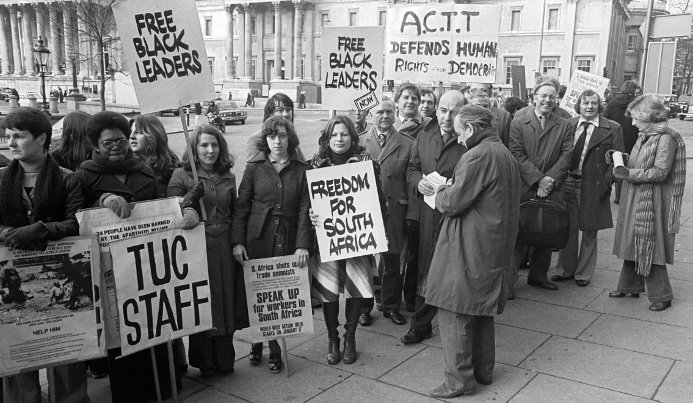 British trade unionists supported a worldwide Week of Trade Union Action