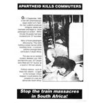 90s19. ‘Apartheid kills commuters’