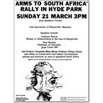 arm13. Hyde Park rally against arms sales to South Africa