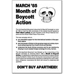 boy04. 1985 March Month of Boycott Action