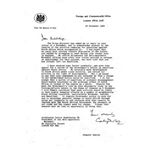 gov21. Letter from Cranley Onslow to Trevor Huddleston