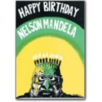 mda14. Nelson Mandela 70th birthday card