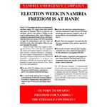 nam36. Namibia Election Week