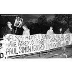 pic8713. Demonstration at Paul Simon concert
