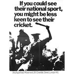 po007. ‘If you could see their national sport, you might be less keen to see their cricket’