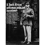 po016. A South African policeman, judge and executioner