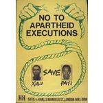 po086. No to Apartheid Executions: Save Xulu, Payi