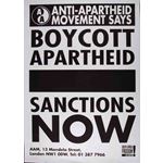 po125. Boycott Apartheid  Sanctions Now