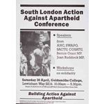 po180. Action against Apartheid conference, South London