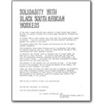 tu11. ‘Solidarity with black South African workers’