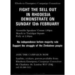 zim11. ‘Fight the Sell Out in Rhodesia’ demonstration