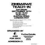 zim28. Zimbabwe Teach-in